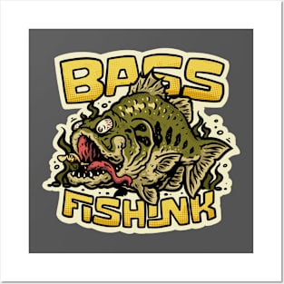 BASS FISHINK Posters and Art